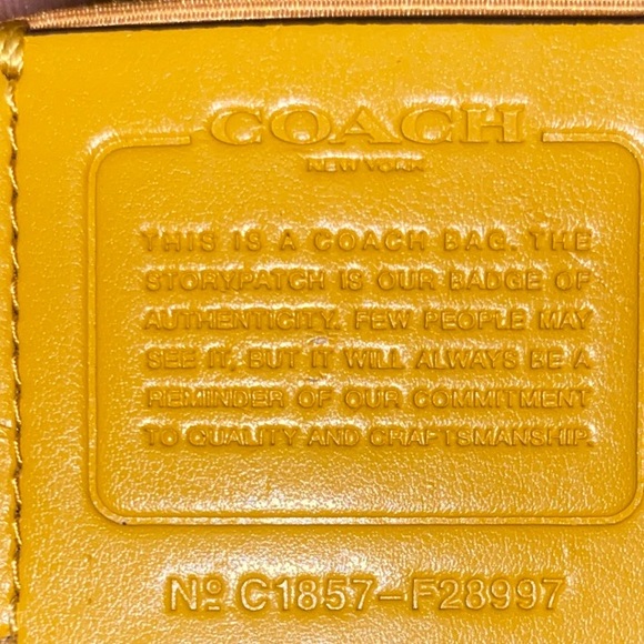 Coach Mustard Yellow Lexy  pebble leather bag no hang tag 🏷️ - Picture 8 of 12